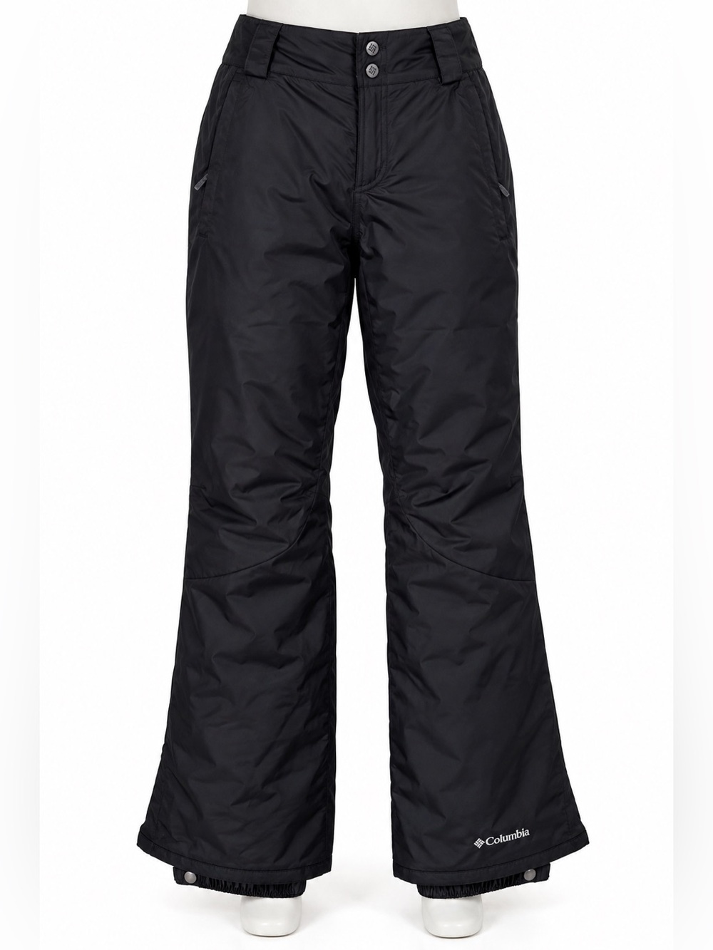 Columbia Women M Black Omni-Tech Waterproof Insulated Ski Snow Pants Winter